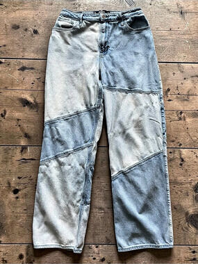 Hollister “Ultra High-Rise Dad Jean” Color Block Women’s Jeans Size 29/9R